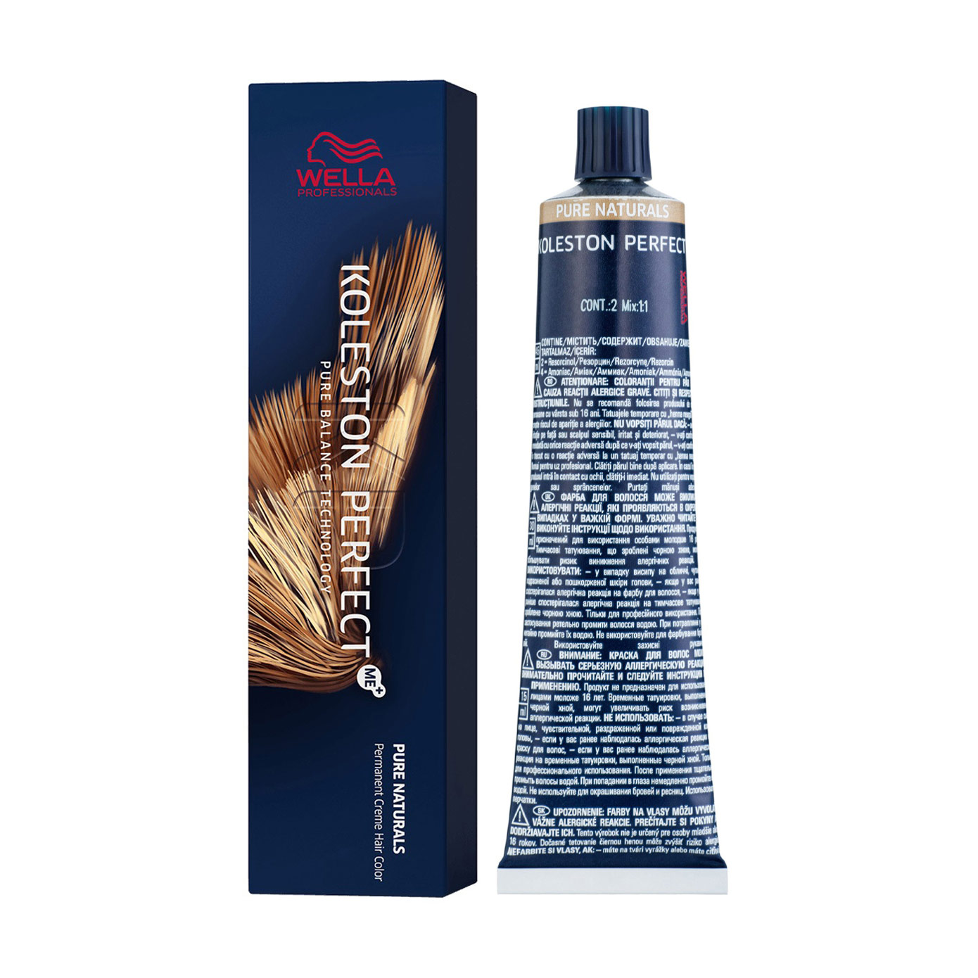 Стійка крем-фарба для волосся Wella Professionals Koleston Perfect Me+ Pure Naturals 2/0, 60 мл